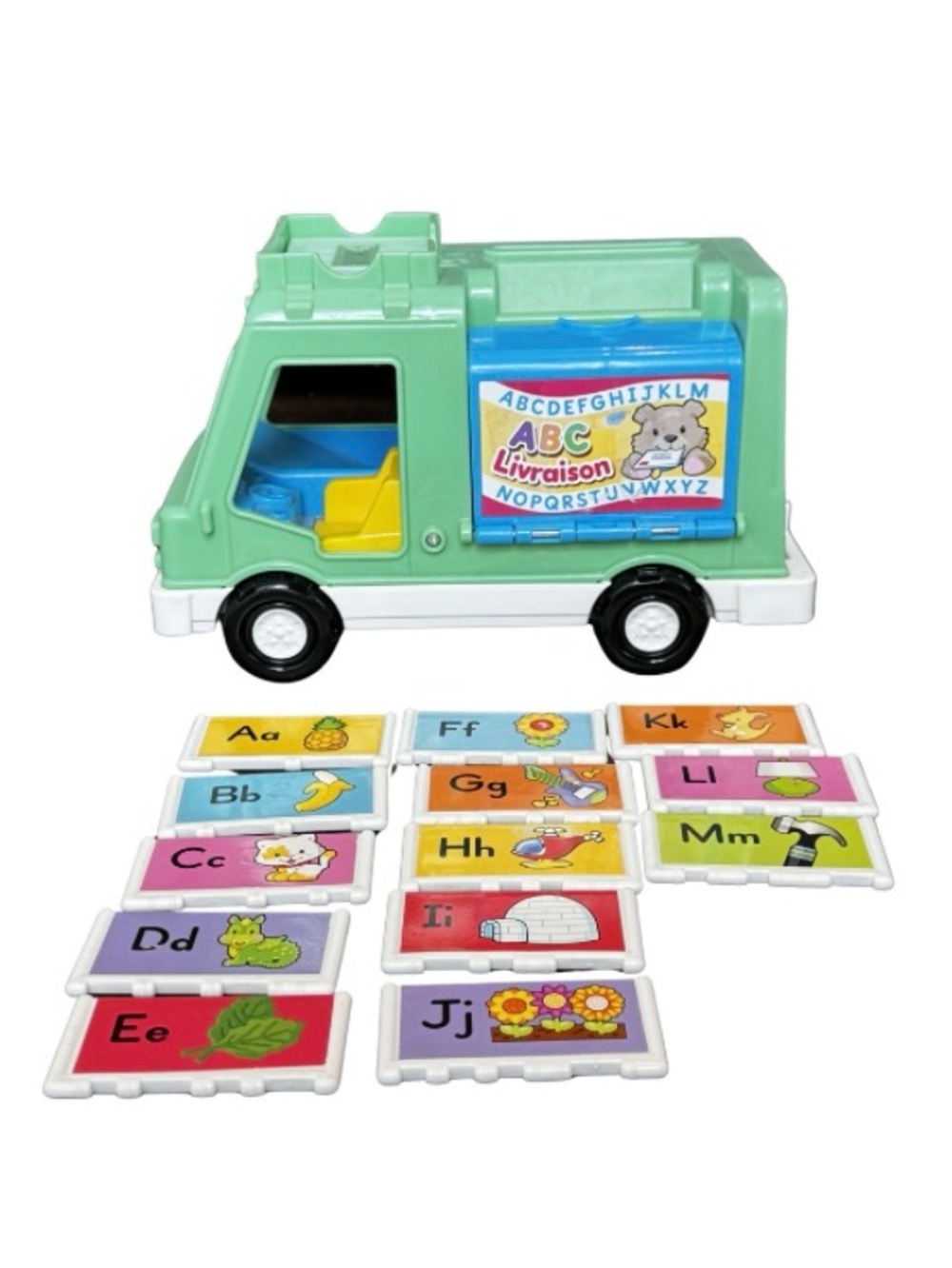 Fisher-Price FRENCH ABC Letter Delivery Truck with Alphabet Tiles - Picture 3 of 11